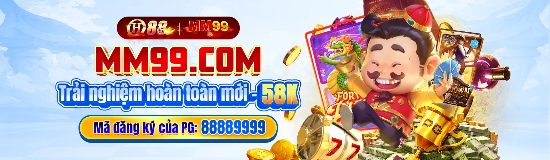 Giao diện trò chơi nổ hũ 8ok với biểu tượng may mắn và tiền vàng